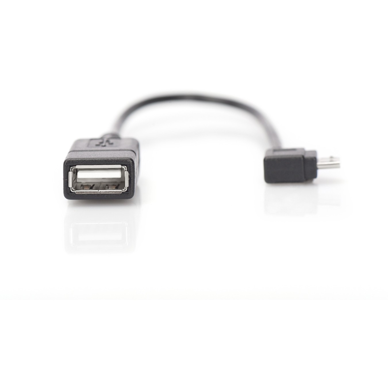 DIGITUS USB OTG Micro-B to USB-A Adapter - 0.15 m Cable - Black — Buy in Cyprus with Fast Delivery