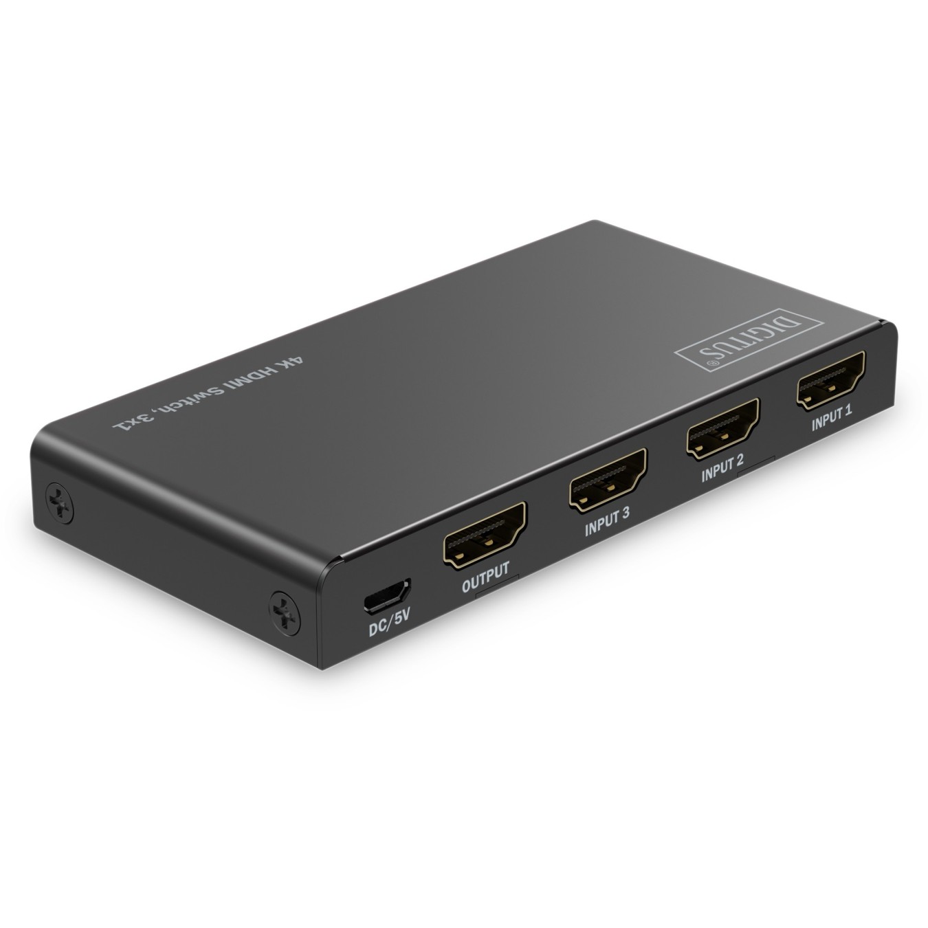 DIGITUS HDMI Switch 4x1 4K 60Hz HDCP 2.3 - Black — Buy in Cyprus with Fast Delivery