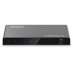 Buy DIGITUS HDMI Switch 4x1 4K 60Hz HDCP 2.3 - Black in Cyprus, Nicosia, Limassol, Larnaka, Pafos
