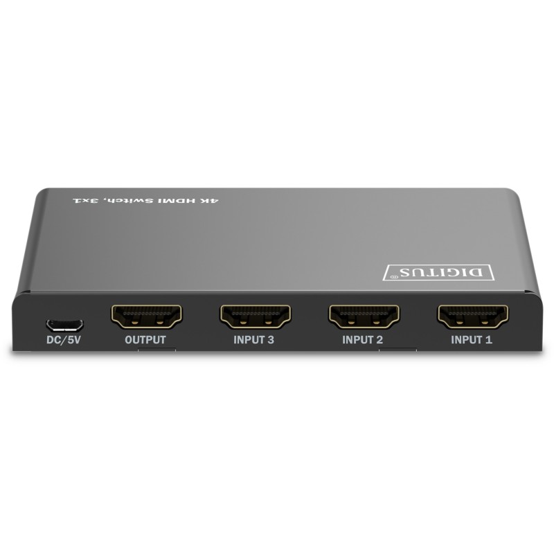 Buy DIGITUS HDMI Switch 4x1 4K 60Hz HDCP 2.3 - Black in Cyprus, Nicosia, Limassol, Larnaka, Pafos