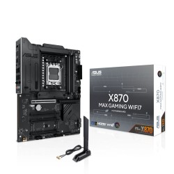 Buy ASUS X870 MAX Gaming WiFi 7 - AM5 Socket - DDR5, ATX, 4x DIMM, 3x M.2, 2.5Gb... in Cyprus, Nicosia, Limassol, Larnaka, Pafos