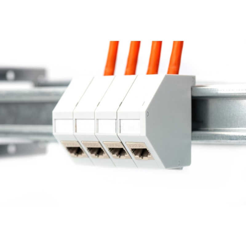 Buy DIGITUS Keystone Enclosure for DIN Rail Mounting - Grey in Cyprus, Nicosia, Limassol, Larnaka, Pafos