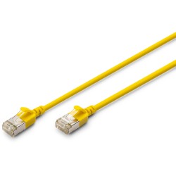 Buy DIGITUS Patch Cable CAT 6A F/FTP Slim 0.30m - Yellow in Cyprus, Nicosia, Limassol, Larnaka, Pafos