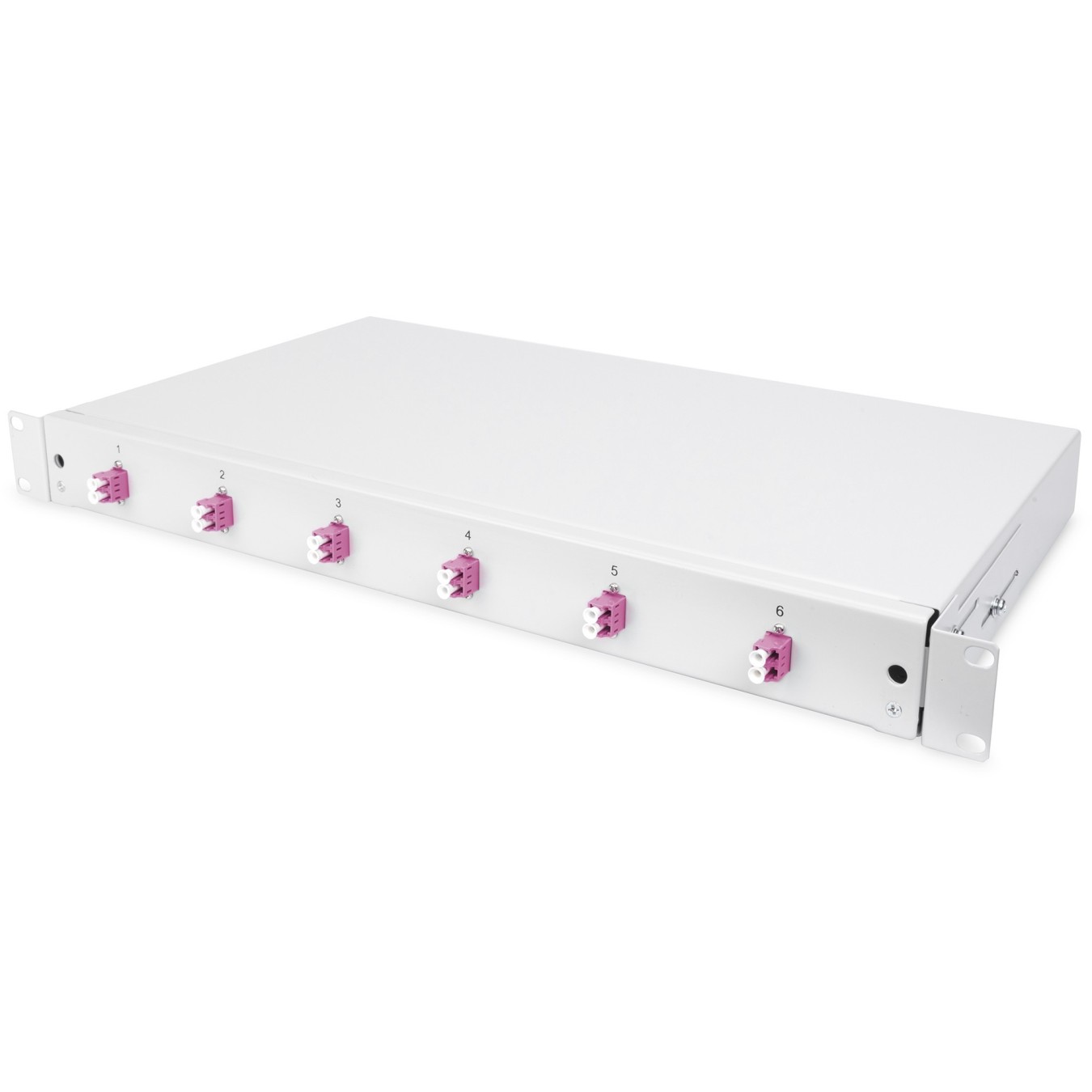 DIGITUS Fiber Optic Splice Box - 1U - Grey, 6x LC, OM4 — Buy in Cyprus with Fast Delivery