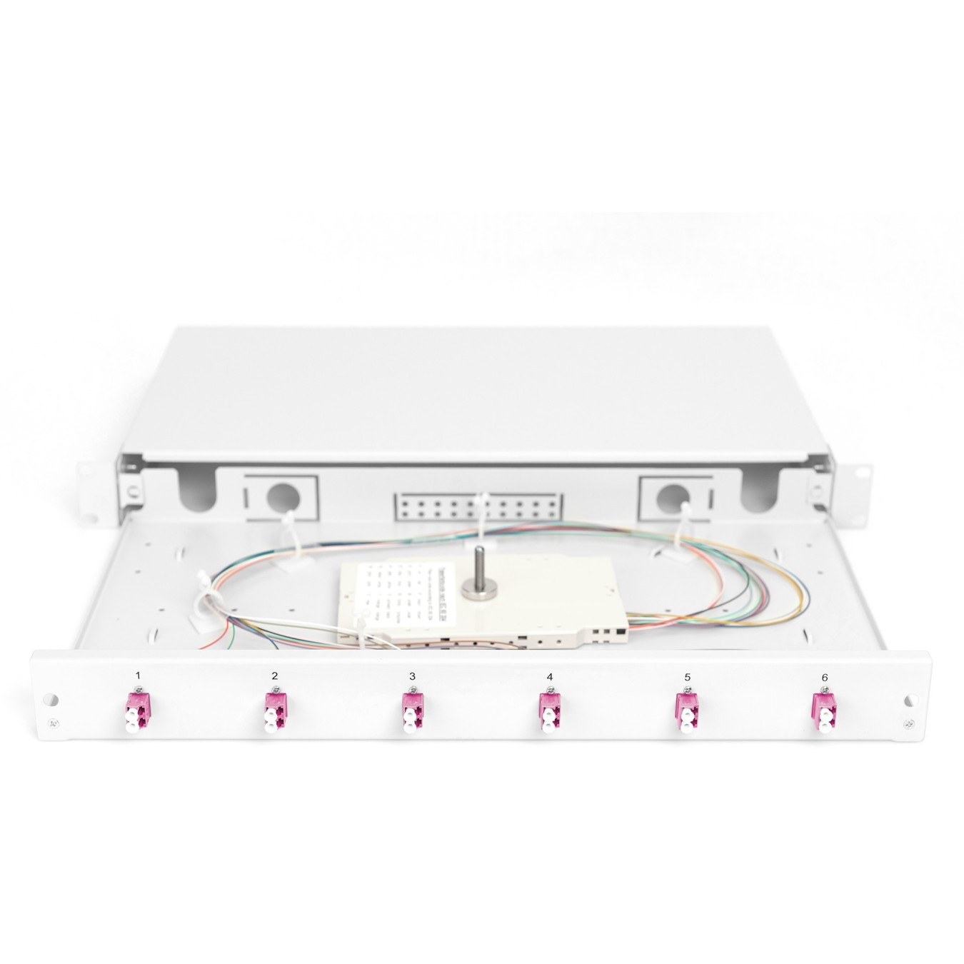 DIGITUS Fiber Optic Splice Box - 1U - Grey, 6x LC, OM4 — Buy in Cyprus with Fast Delivery