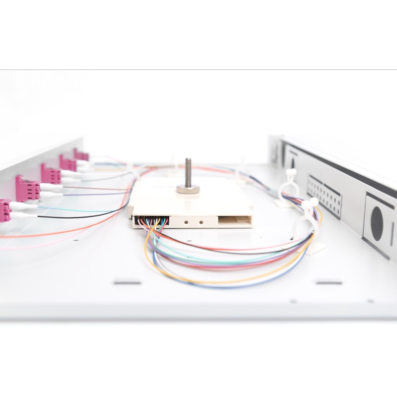 Buy DIGITUS Fiber Optic Splice Box - 1U - Grey, 6x LC, OM4 in Cyprus, Nicosia, Limassol, Larnaka, Pafos