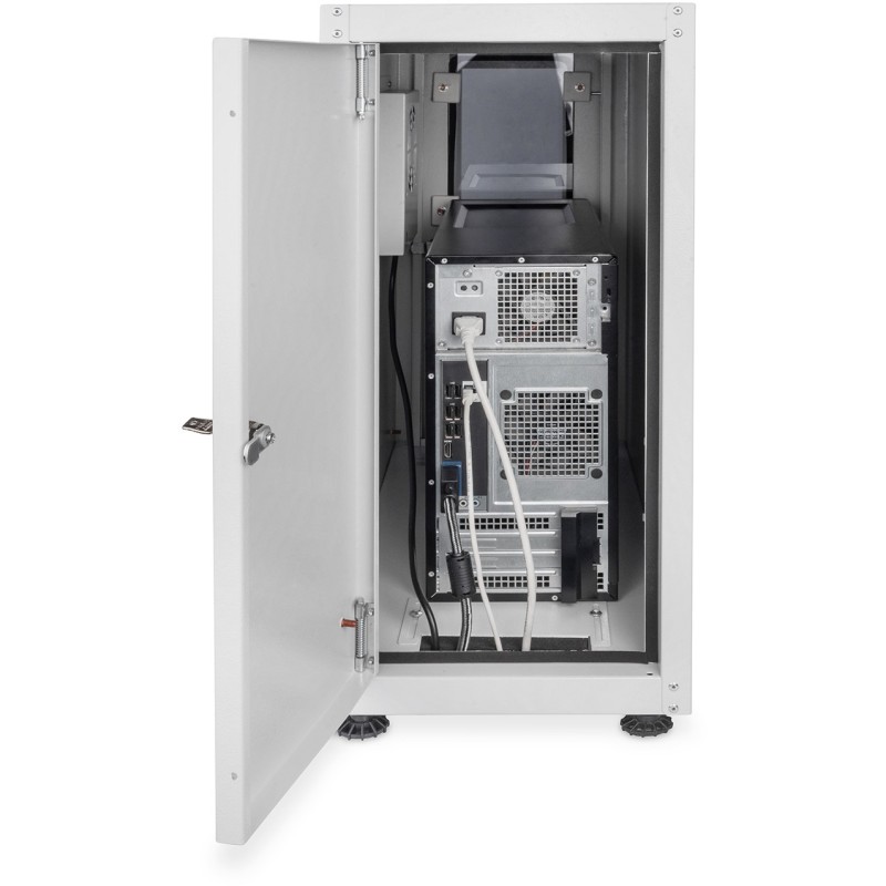 Buy PC cabinet with glass door for computer chassis - (Gray, RAL 7035, includes ... in Cyprus, Nicosia, Limassol, Larnaka, Pafos