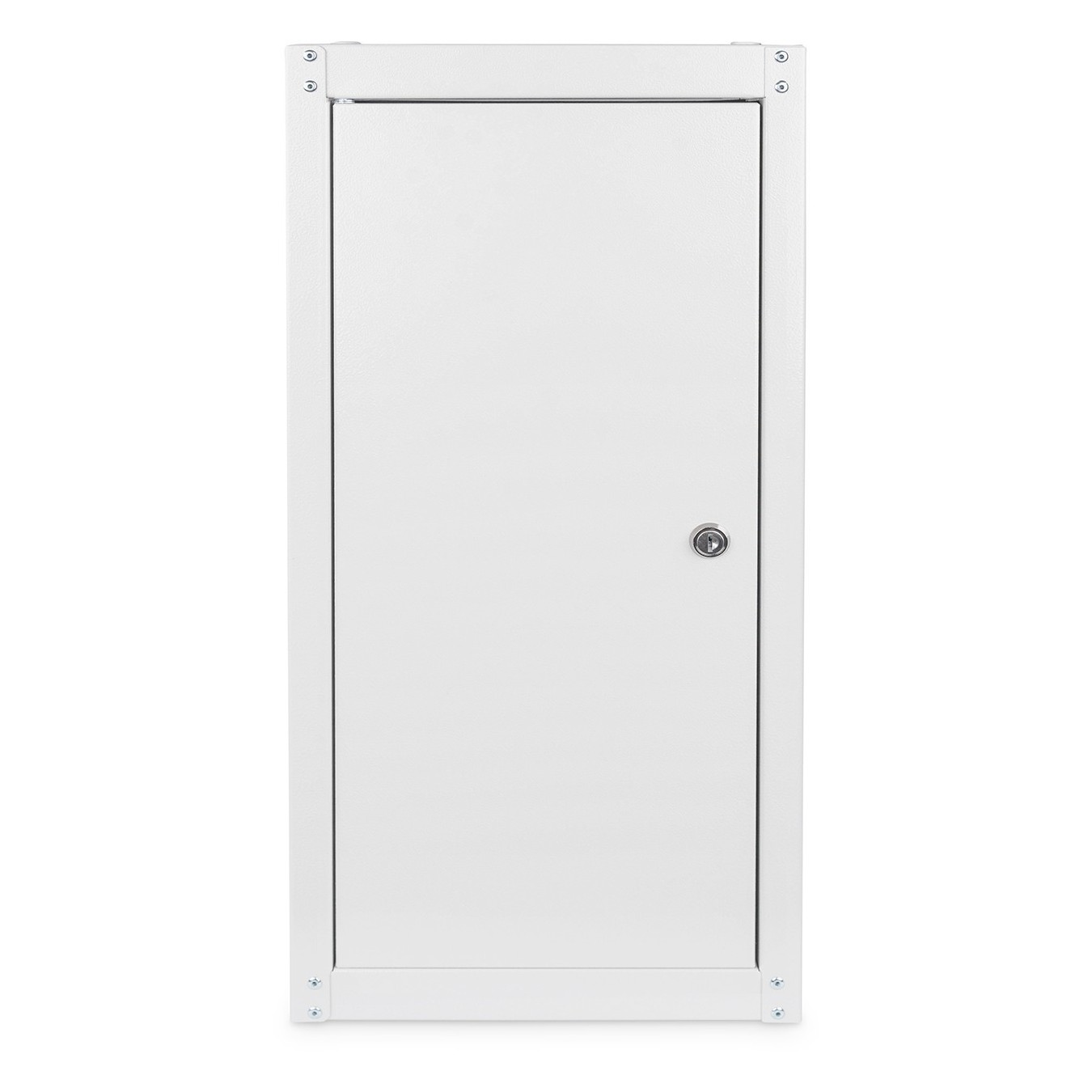 PC cabinet with glass door for computer chassis - (Gray, RAL 7035, includes fan and caster kit)