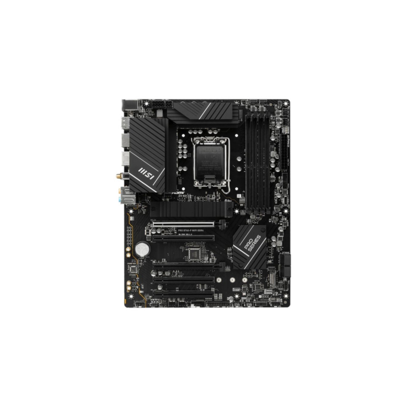 MSI PRO B760-P WIFI DDR4 - LGA1700 ATX Motherboard - Black, Up to 128GB DDR4, Wi-Fi, 2x M.2, 2.5Gb LAN