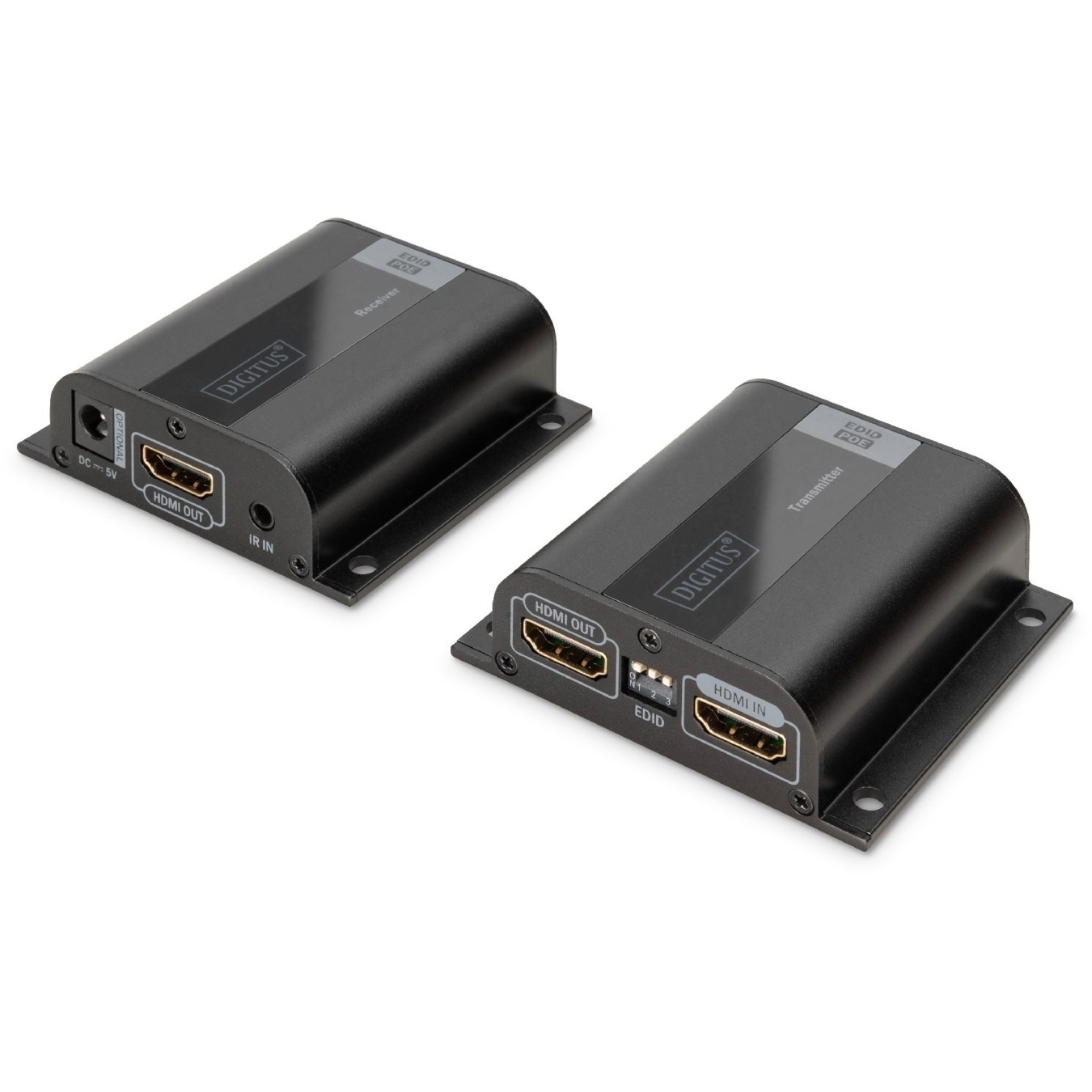 DIGITUS HDMI Extender Set over Cat6 - (Color: Black, Distance: 50 m, Resolution: 1080p) — Buy in Cyprus with Fast Delivery