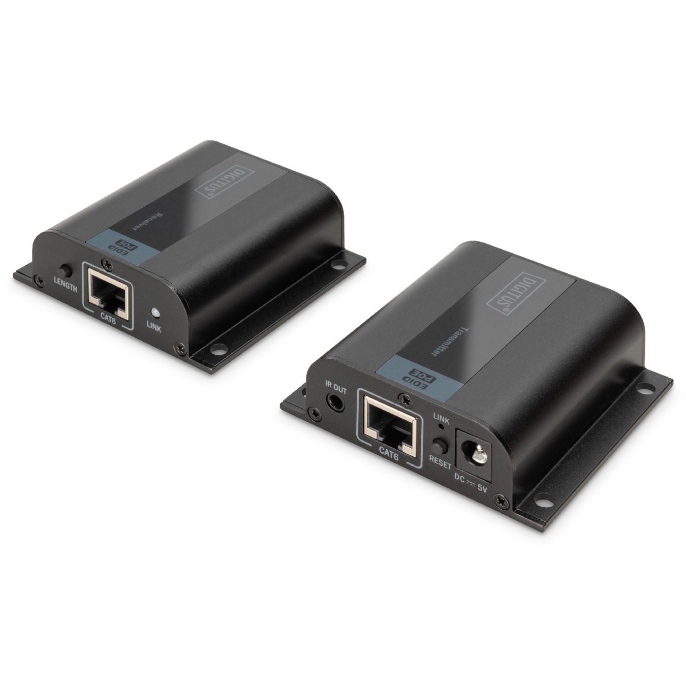 DIGITUS HDMI Extender Set over Cat6 - (Color: Black, Distance: 50 m, Resolution: 1080p) — Buy in Cyprus with Fast Delivery