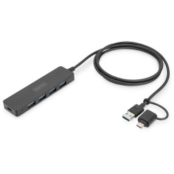 Buy DIGITUS USB 3.0 Hub 4-Port Slim - USB-C Hub, 1.2m Cable in Cyprus, Nicosia, Limassol, Larnaka, Pafos