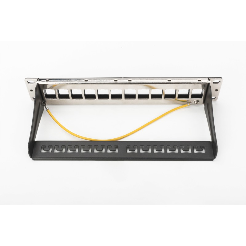 Buy DIGITUS Patchpanel 1HE 12-Port Modular - Black in Cyprus, Nicosia, Limassol, Larnaka, Pafos