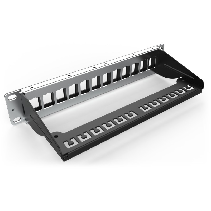 Buy DIGITUS Patchpanel 1HE 12-Port Modular - Black in Cyprus, Nicosia, Limassol, Larnaka, Pafos
