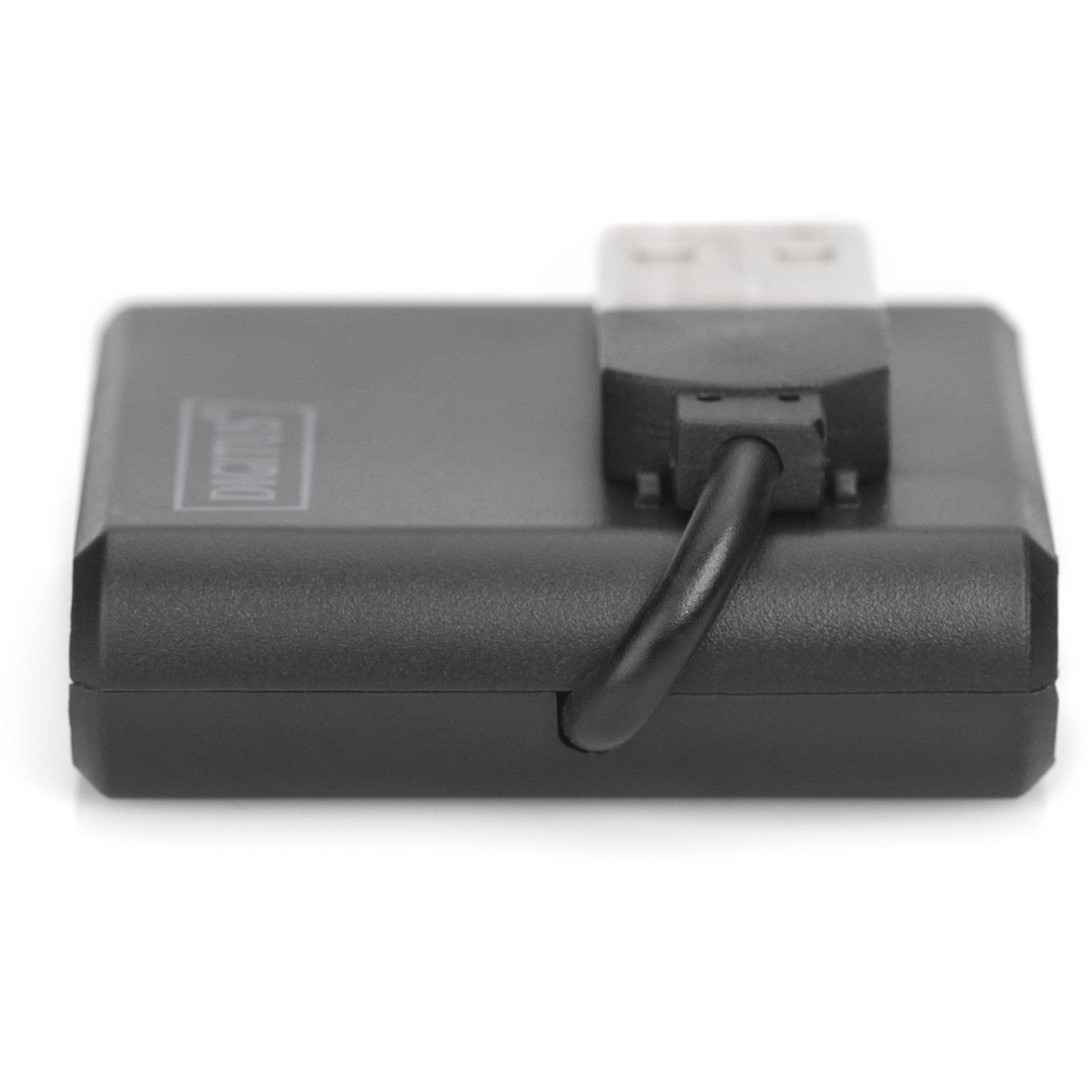 DIGITUS USB-Hub 4-Port USB 2.0 - (Black, Integrated Cable) — Buy in Cyprus with Fast Delivery