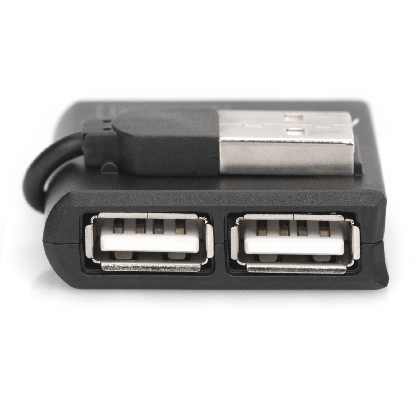 DIGITUS USB-Hub 4-Port USB 2.0 - (Black, Integrated Cable) — Buy in Cyprus with Fast Delivery