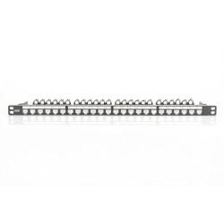 Buy DIGITUS Patchpanel 0.5HE 24-Port Shielded - Black in Cyprus, Nicosia, Limassol, Larnaka, Pafos