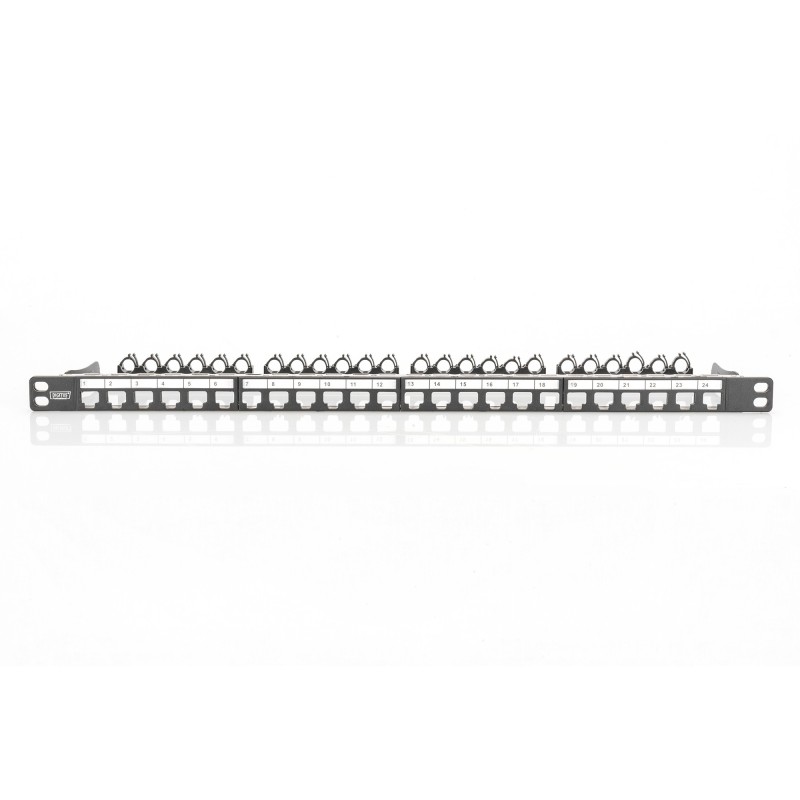 Buy DIGITUS Patchpanel 0.5HE 24-Port Shielded - Black in Cyprus, Nicosia, Limassol, Larnaka, Pafos