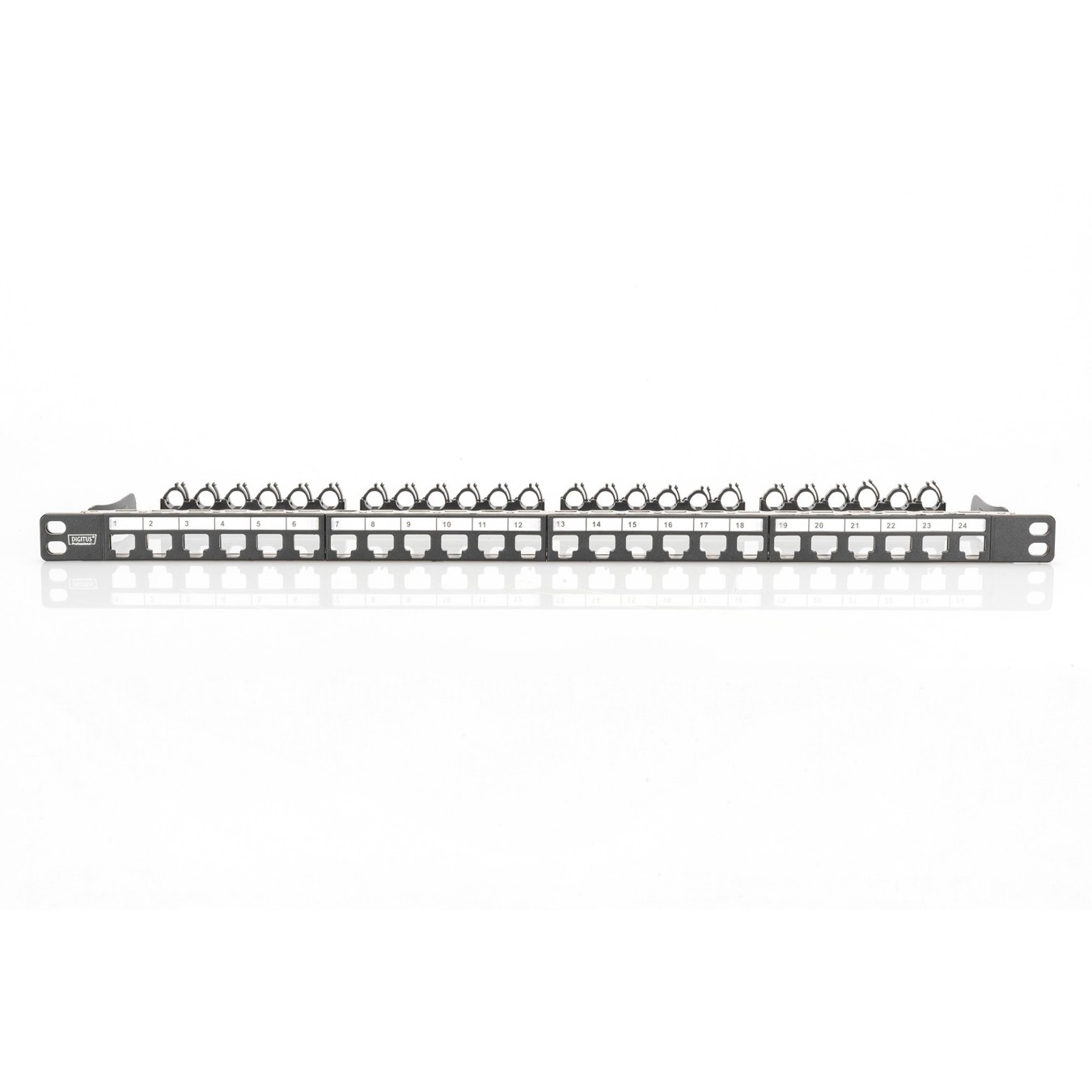 DIGITUS Patchpanel 0.5HE 24-Port Shielded - Black — Buy in Cyprus with Fast Delivery