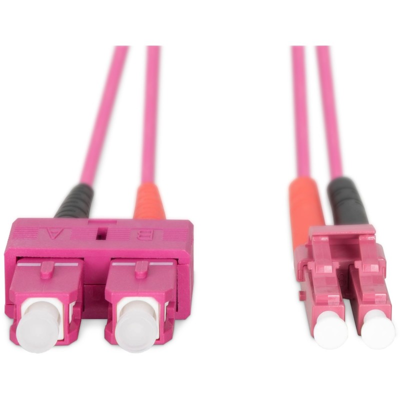 Buy DIGITUS LWL Patch Cable LC to SC - 1 m Multimode OM4 (Violet) in Cyprus, Nicosia, Limassol, Larnaka, Pafos