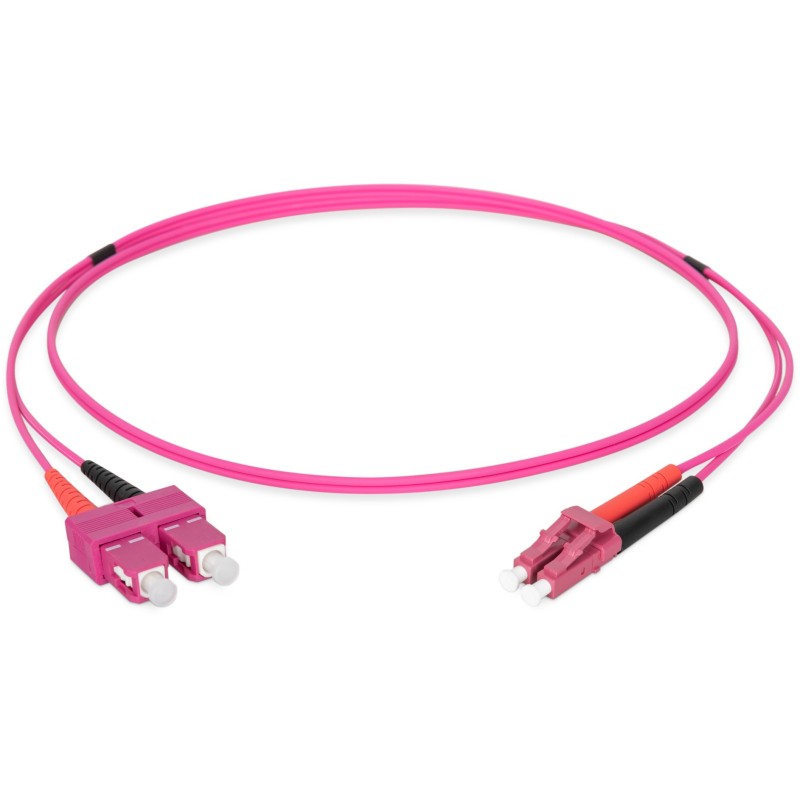 Buy DIGITUS LWL Patch Cable LC to SC - 1 m Multimode OM4 (Violet) in Cyprus, Nicosia, Limassol, Larnaka, Pafos