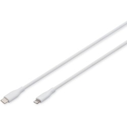 Buy DIGITUS USB 2.0 Cable USB-C to Lightning Silicone 0.5m MFI White in Cyprus, Nicosia, Limassol, Larnaka, Pafos