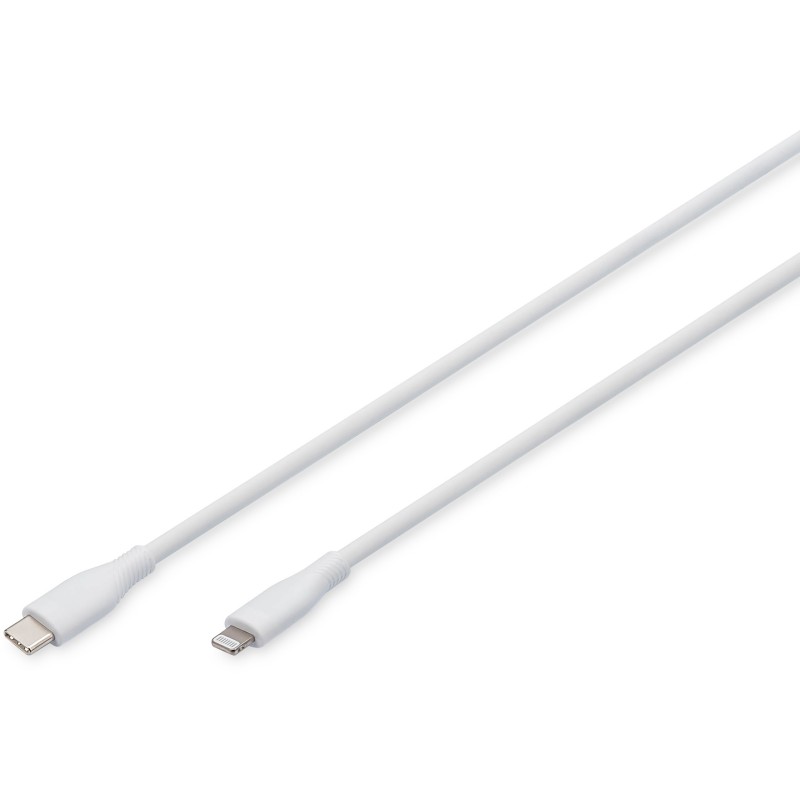 Buy DIGITUS USB 2.0 Cable USB-C to Lightning Silicone 0.5m MFI White in Cyprus, Nicosia, Limassol, Larnaka, Pafos
