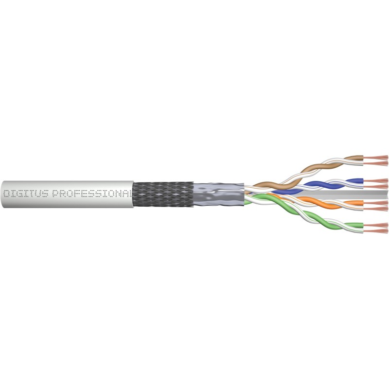 Buy Digitus CAT6 SF/UTP Patch Cable - Grey, 100 m, LSZH jacket, Copper, 26 AWG in Cyprus, Nicosia, Limassol, Larnaka, Pafos