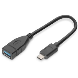 Buy DIGITUS USB-C to USB-A OTG Adapter Cable - 0.15m in Cyprus, Nicosia, Limassol, Larnaka, Pafos