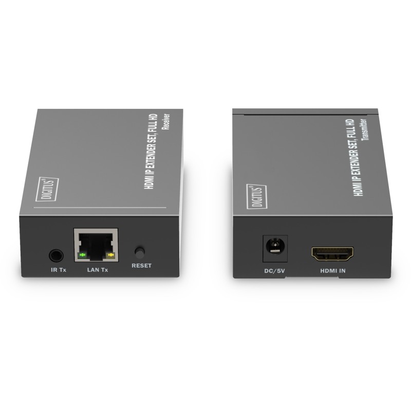 Buy DIGITUS HDMI IP Extender Set HDMI 120m Full HD - Black in Cyprus, Nicosia, Limassol, Larnaka, Pafos