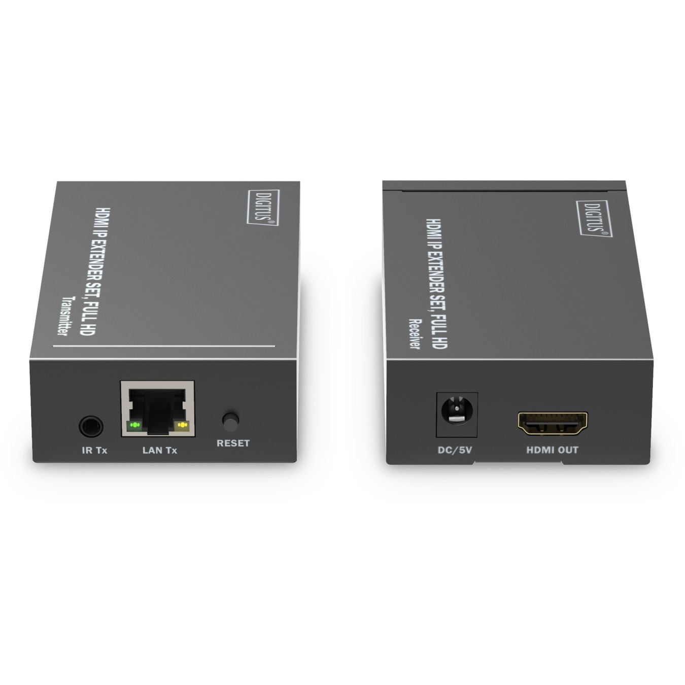 DIGITUS HDMI IP Extender Set HDMI 120m Full HD - Black — Buy in Cyprus with Fast Delivery