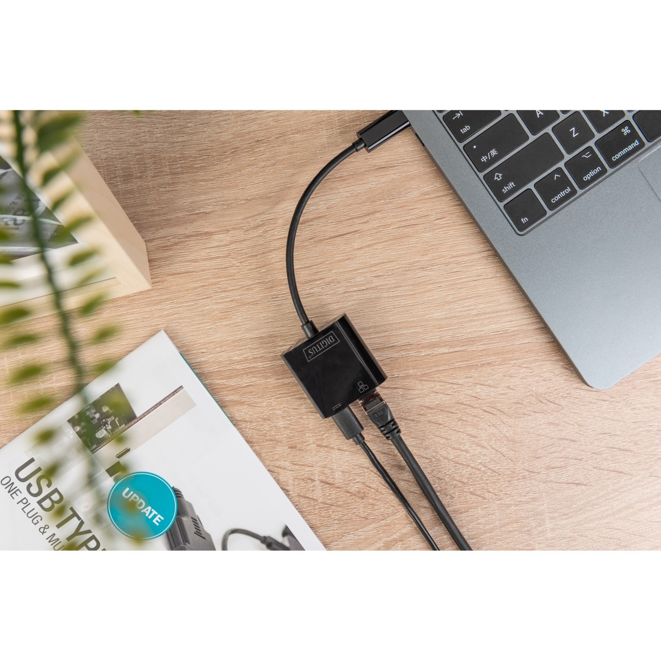 DIGITUS USB Type-C Gigabit Ethernet Adapter - Compact, PD Supported — Buy in Cyprus with Fast Delivery