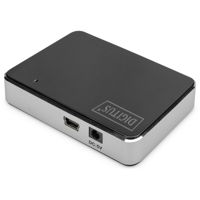 Buy DIGITUS USB-Hub 4-Port USB 2.0 - Black & Silver - 0.66 m Cable in Cyprus, Nicosia, Limassol, Larnaka, Pafos