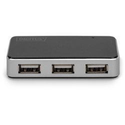 Buy DIGITUS USB-Hub 4-Port USB 2.0 - Black & Silver - 0.66 m Cable in Cyprus, Nicosia, Limassol, Larnaka, Pafos