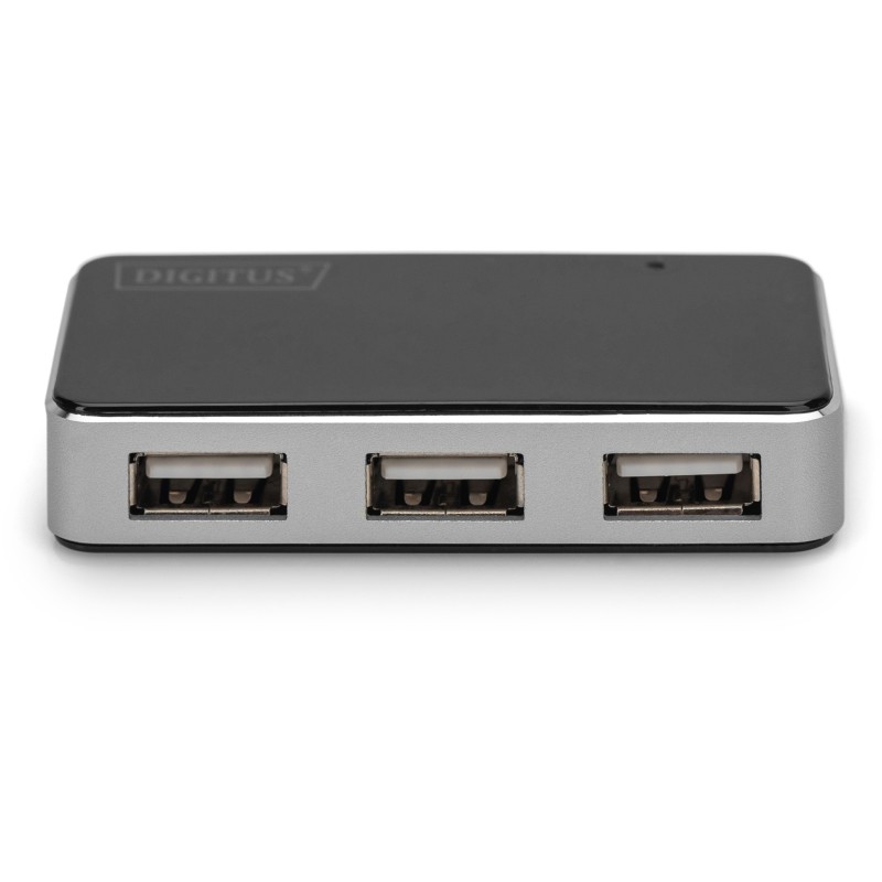 Buy DIGITUS USB-Hub 4-Port USB 2.0 - Black & Silver - 0.66 m Cable in Cyprus, Nicosia, Limassol, Larnaka, Pafos
