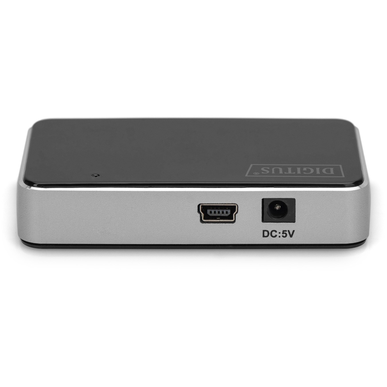 DIGITUS USB-Hub 4-Port USB 2.0 - Black & Silver - 0.66 m Cable — Buy in Cyprus with Fast Delivery