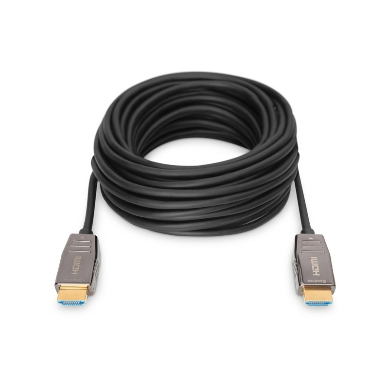 Buy DIGITUS HDMI AOC Hybrid Fiber Cable UHD 8K 10m - Black in Cyprus, Nicosia, Limassol, Larnaka, Pafos