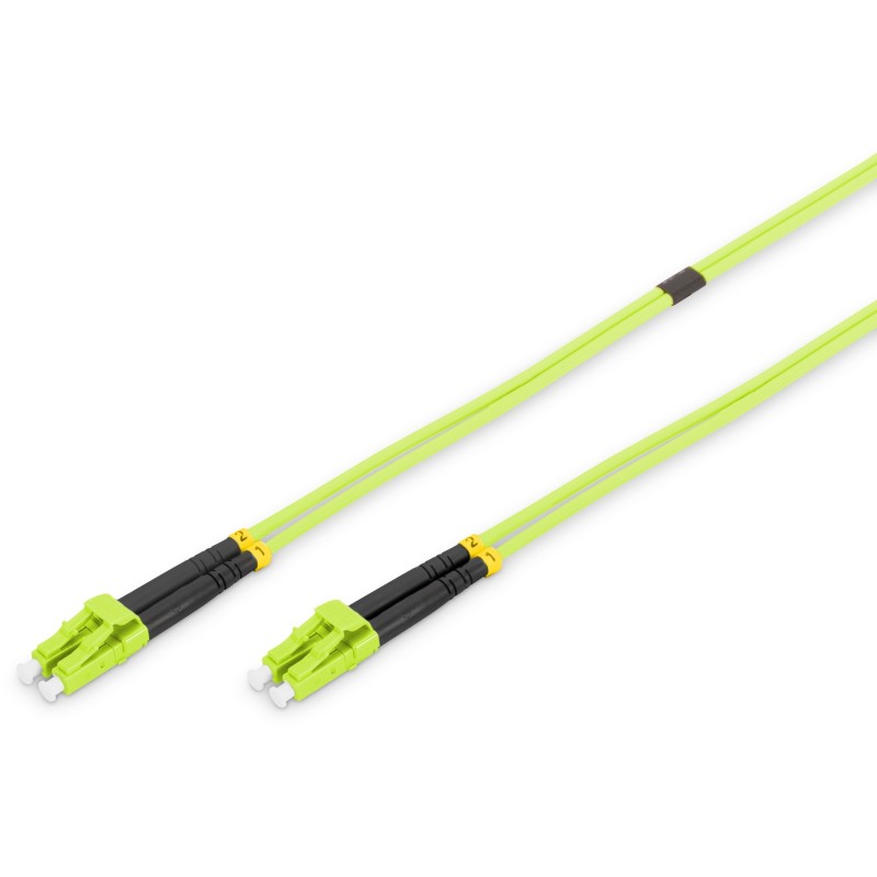 Buy DIGITUS LWL Patchkabel LC to LC 1.00m Multimode Duplex OM5 - (Green, 1 m, OM5) in Cyprus, Nicosia, Limassol, Larnaka, Pafos