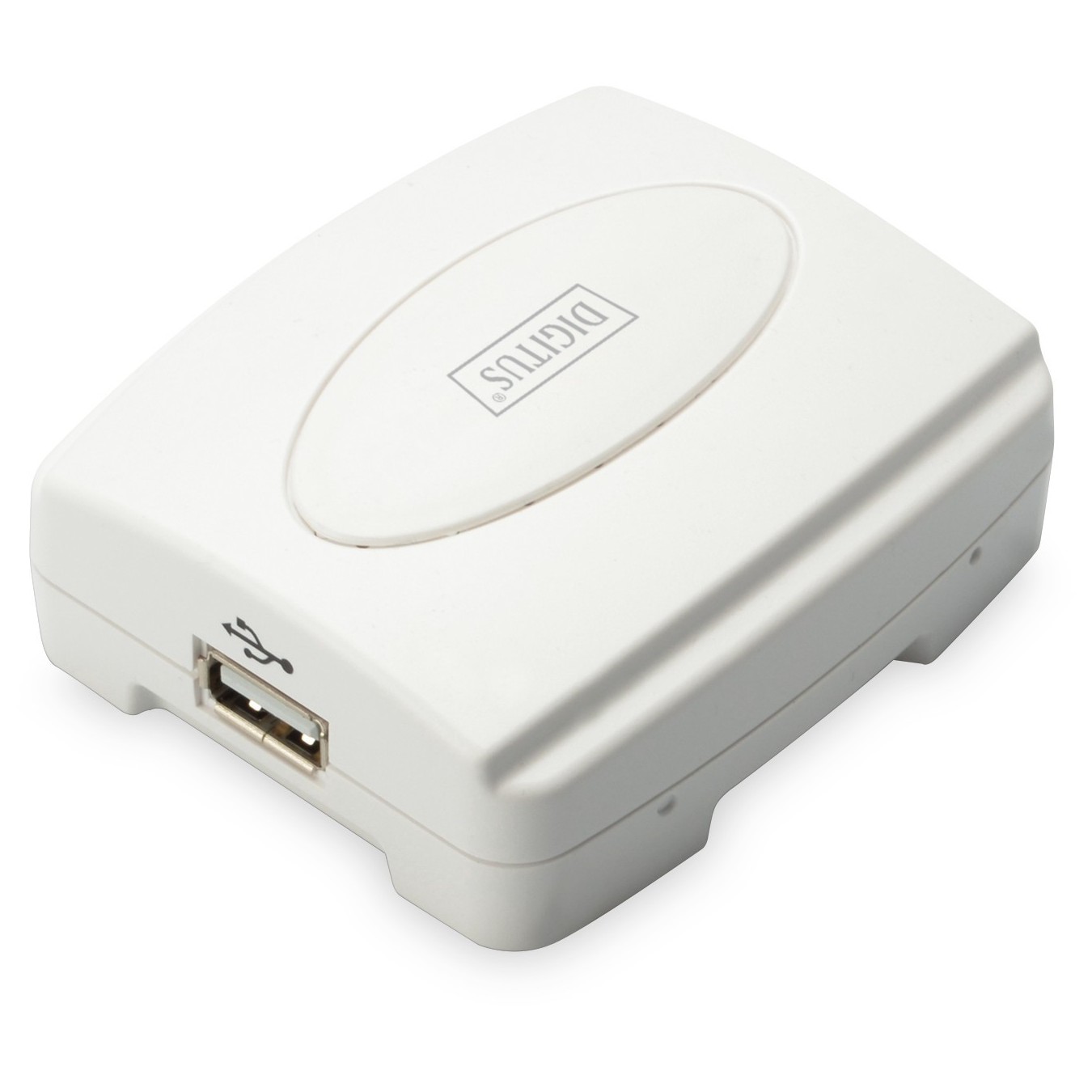 Digitus DN-13003-2 USB 2.0 Fast Ethernet Print Server - White — Buy in Cyprus with Fast Delivery