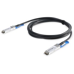 Buy QSFP28 100G DAC Cable 1.0m - Black AWG30 in Cyprus, Nicosia, Limassol, Larnaka, Pafos