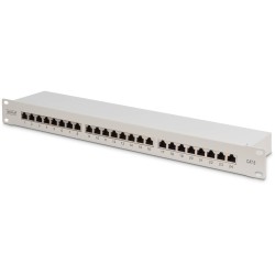 Buy DIGITUS Patch Panel 1U 24-Port Cat6 Shielded Gray in Cyprus, Nicosia, Limassol, Larnaka, Pafos