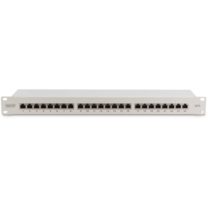 Buy DIGITUS Patch Panel 1U 24-Port Cat6 Shielded Gray in Cyprus, Nicosia, Limassol, Larnaka, Pafos