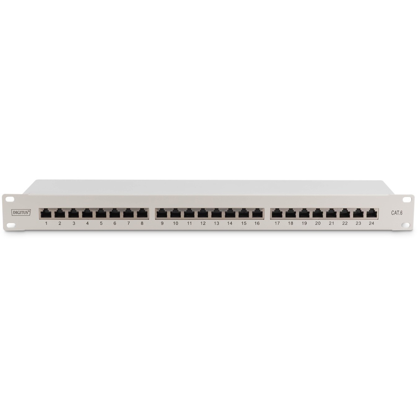 DIGITUS Patch Panel 1U 24-Port Cat6 Shielded Gray — Buy in Cyprus with Fast Delivery