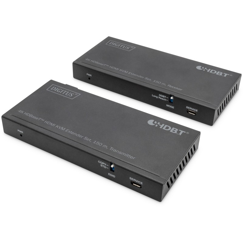 Buy DIGITUS 4K HDBaseT HDMI KVM Extender Set USB 2.0 150 m - Black in Cyprus, Nicosia, Limassol, Larnaka, Pafos