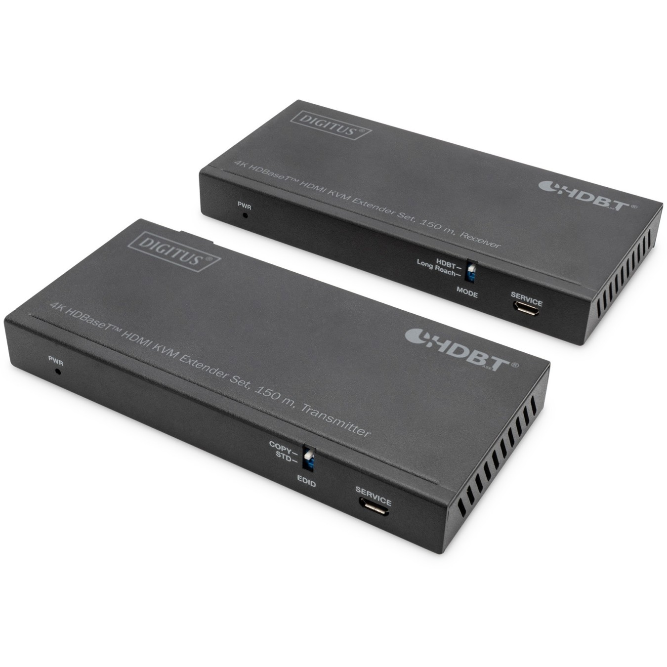 DIGITUS 4K HDBaseT HDMI KVM Extender Set USB 2.0 150 m - Black — Buy in Cyprus with Fast Delivery