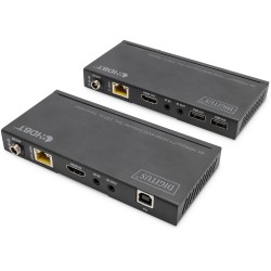Buy DIGITUS 4K HDBaseT HDMI KVM Extender Set USB 2.0 150 m - Black in Cyprus, Nicosia, Limassol, Larnaka, Pafos