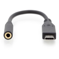 Buy DIGITUS USB-C to 3.5mm Audio Adapter Cable - Black - 0.2 m in Cyprus, Nicosia, Limassol, Larnaka, Pafos