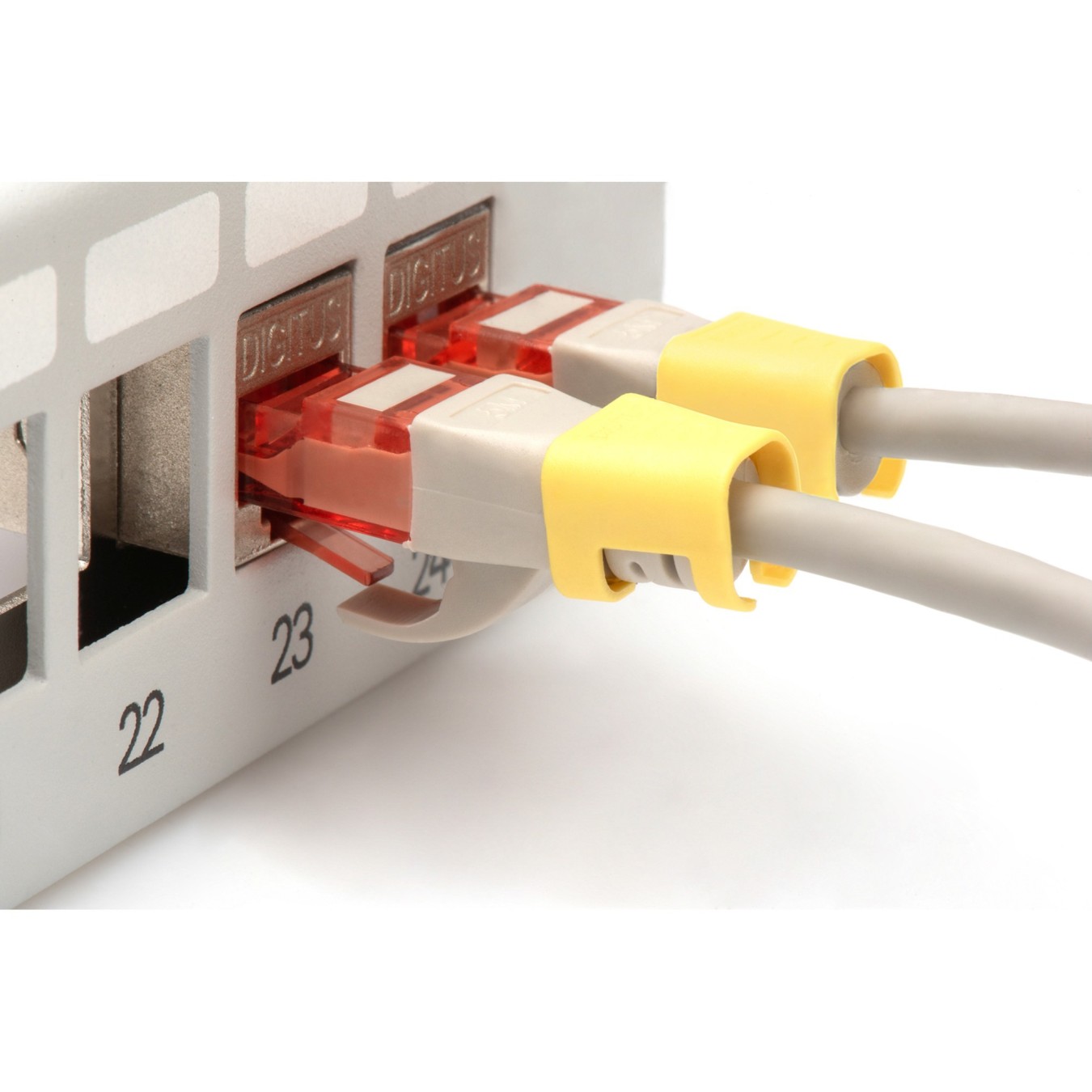 Digitus Color Clips for Patch Cables RJ45 - Yellow - 100 pcs — Buy in Cyprus with Fast Delivery