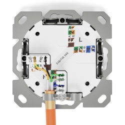 Buy DIGITUS CAT 6A Shielded Network Outlet - N/A - White, 1xRJ45 in Cyprus, Nicosia, Limassol, Larnaka, Pafos