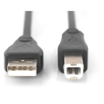 DIGITUS USB 2.0 USB-A to USB-B Cable, Stainless Steel, 1.8m — Buy in Cyprus with Fast Delivery